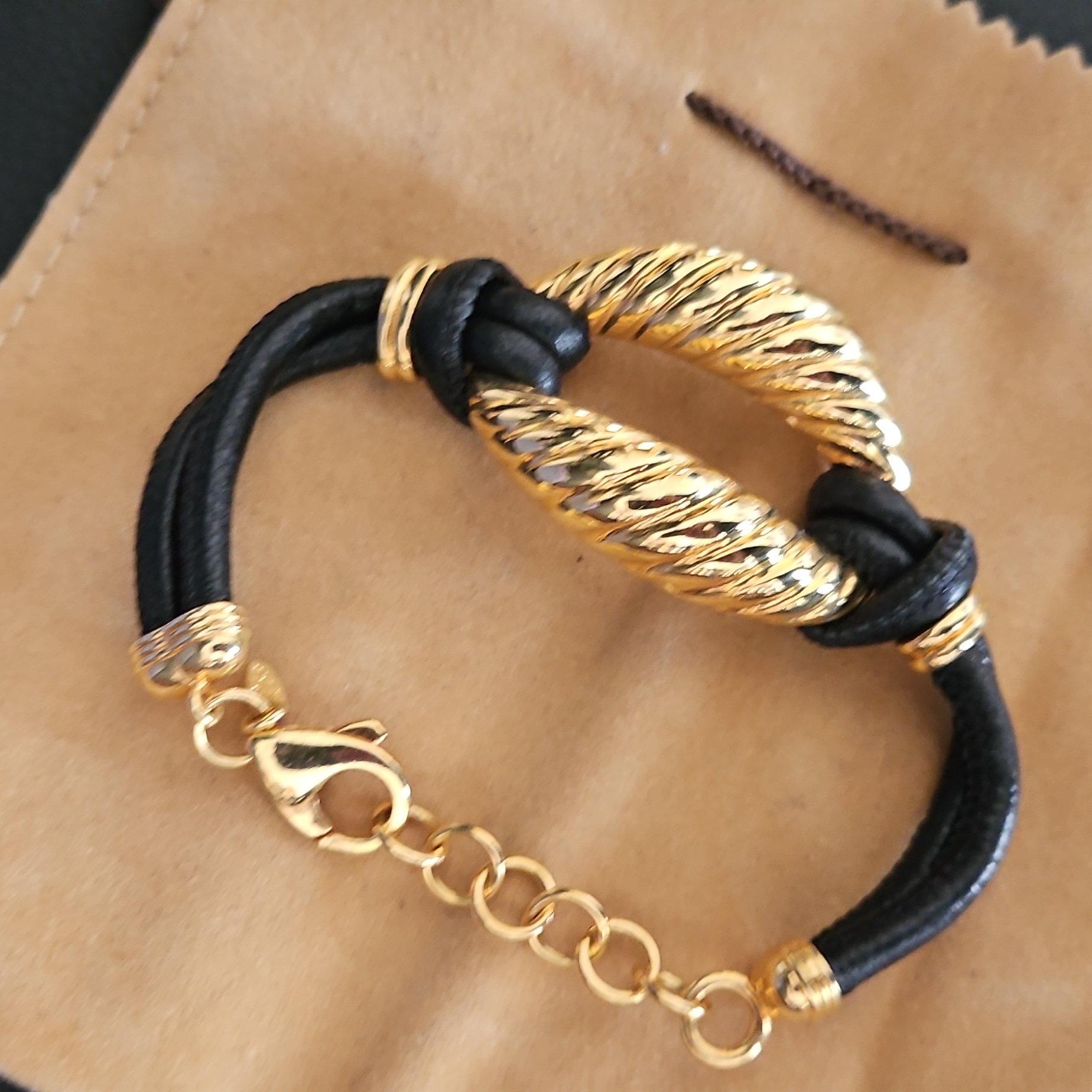 Bronze Milor Italy Gold Plated Bracelet.